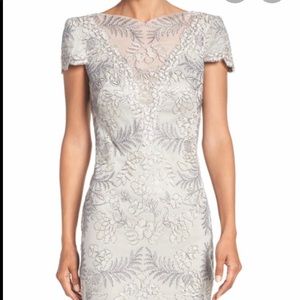 Silver and blush pink dress